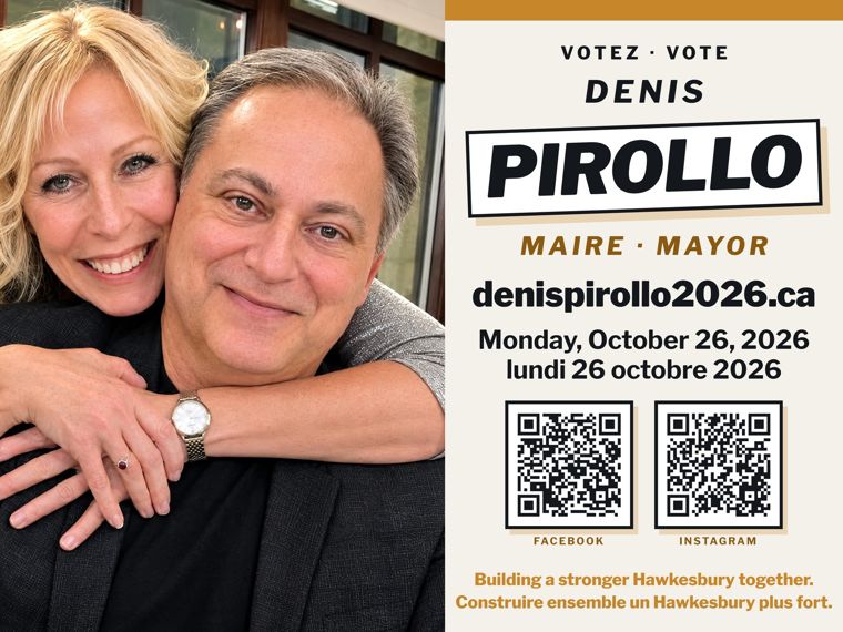 Denis Pirollo lawn sign / Pancarte de Denis Pirollo